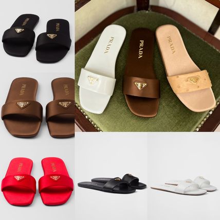 サテン PRADA(プラダ) サンダル・ミュール(レディース) - ブランド通販