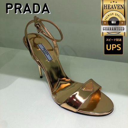 ヴィンテージ PRADA プラダ ミュール 37 24cm位 ハトメ ゴールド