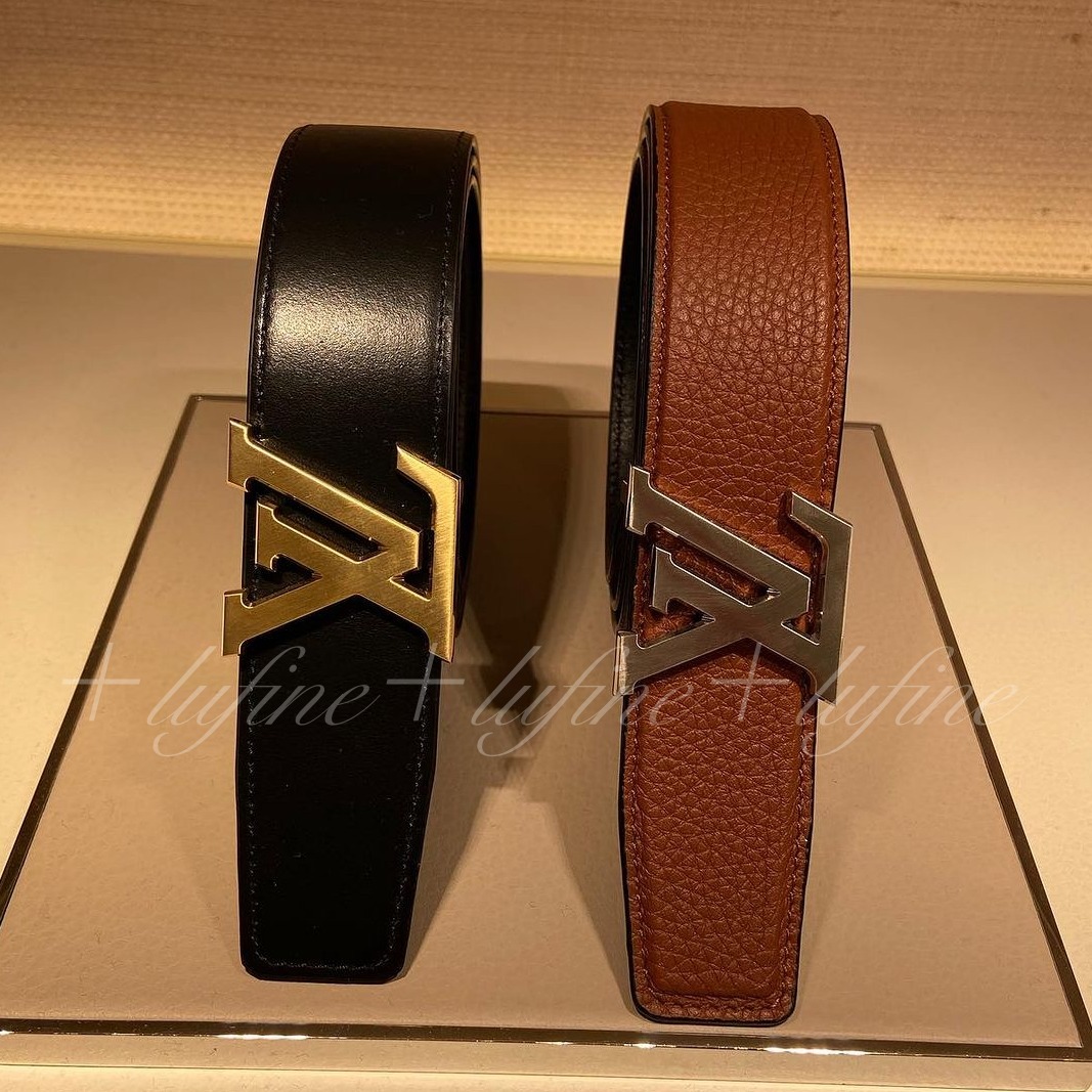 ビジネスシーンでも使える】ルイヴィトン ベルト リバーシブル (Louis