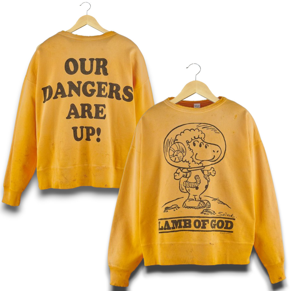 すぐ届く セントマイケル クルーネック スウエット シャツ (Saint