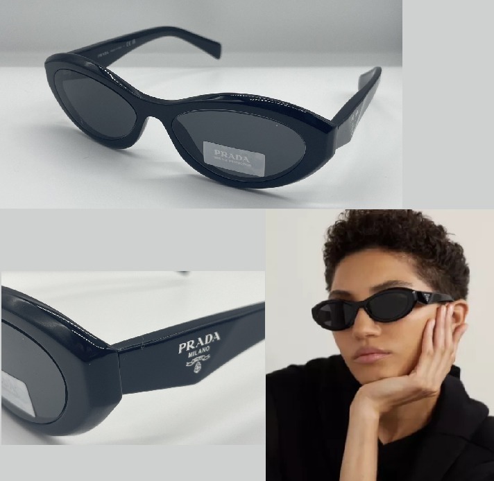 PRADA】シンボル サングラス ロゴ ブラック 関税送料込み (PRADA