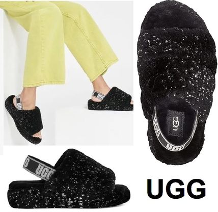UGG FLUFF YEAH(アグ) サンダル・ミュール(レディース) - ブランド通販