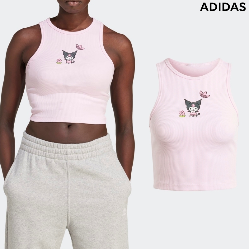ADIDAS×SANRIO] タンクトップ キティフレンズ クロミ ピンク (adidas