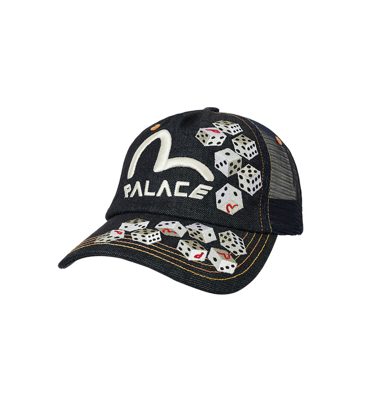 Palace x Evisu】 DICE MESH CAP BLACK パラスエビスキャップ (Palace