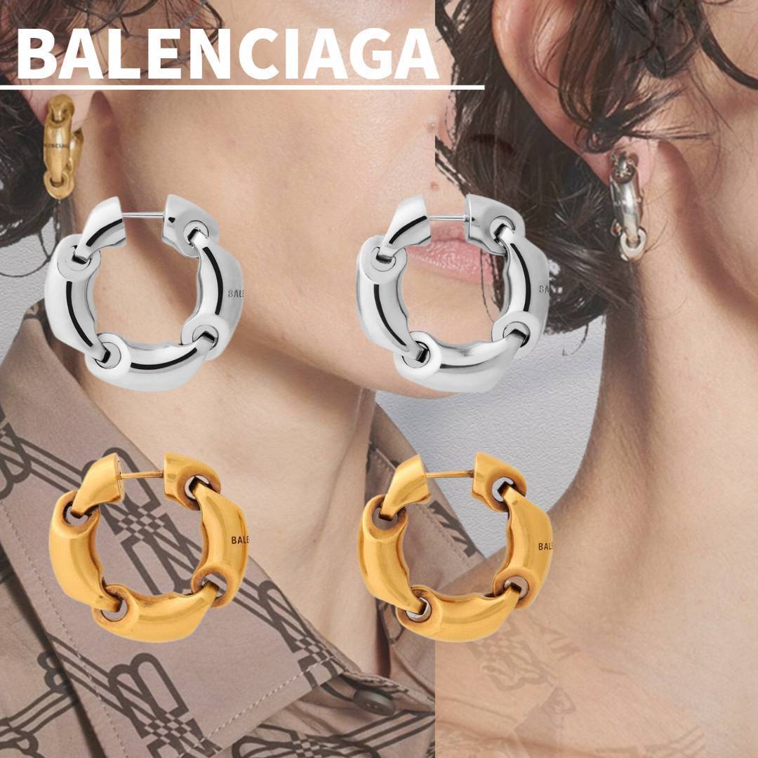 関税込【BALENCIAGA】Solid 2.0 フープピアス (BALENCIAGA/ピアス