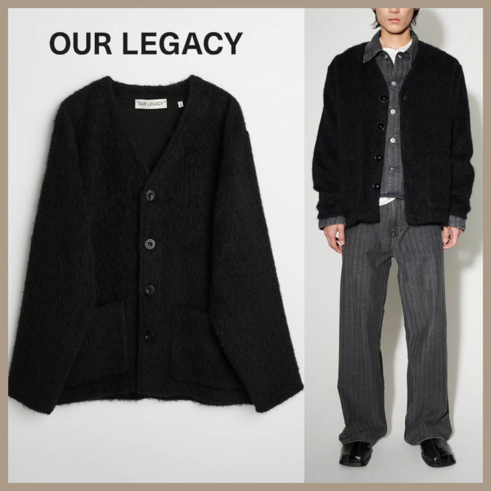 ☆OUR LEGACY☆ ブラックモヘア カーディガン (OUR LEGACY/ニット