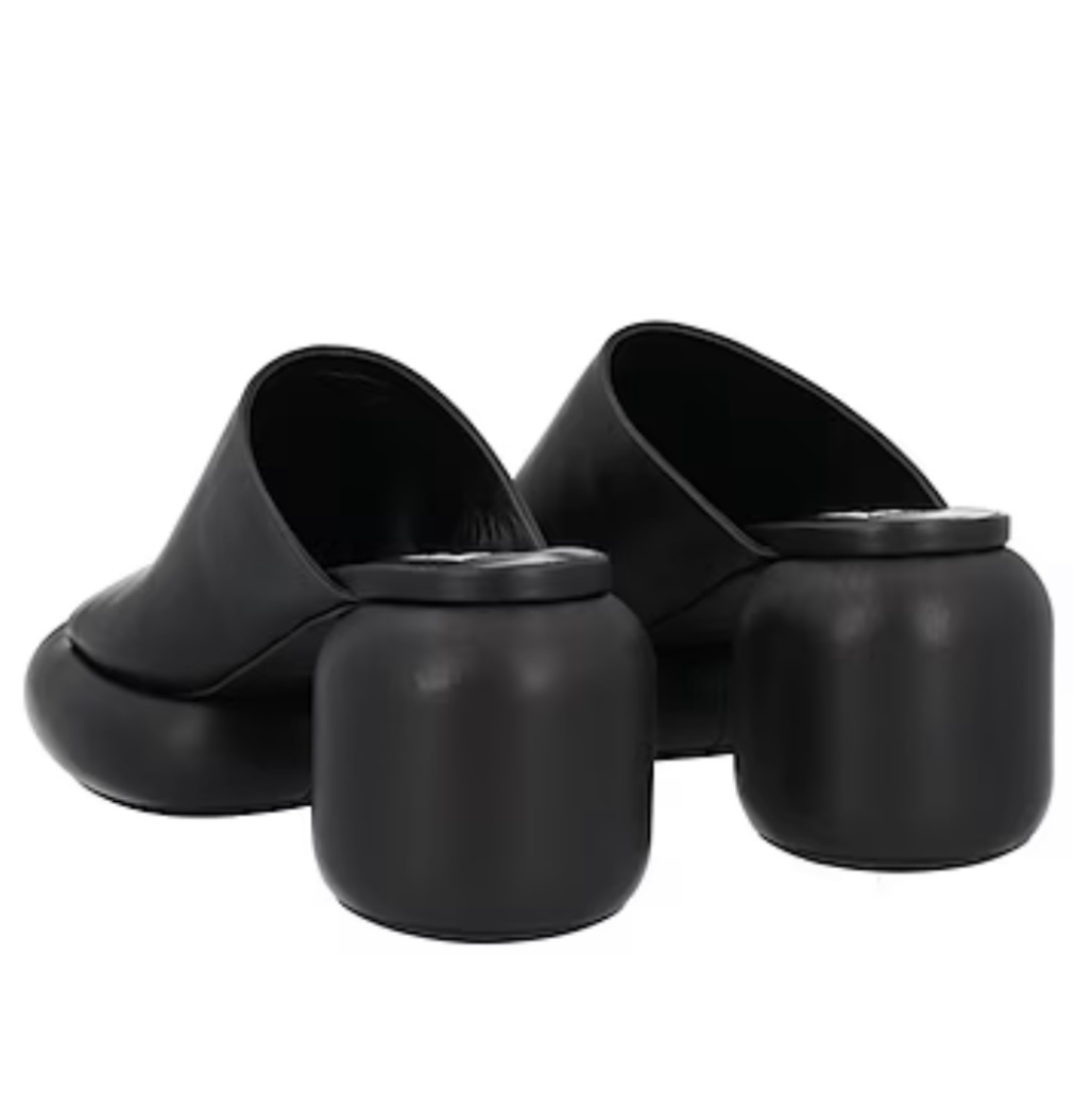 JIL SANDER ジルサンダー レザー ブロックヒール サンダル (Jil Sander