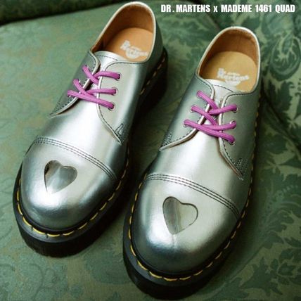 Dr Martens x MADEME 1461 QUAD☆コラボ☆3ホール☆厚底☆SILVER (Dr