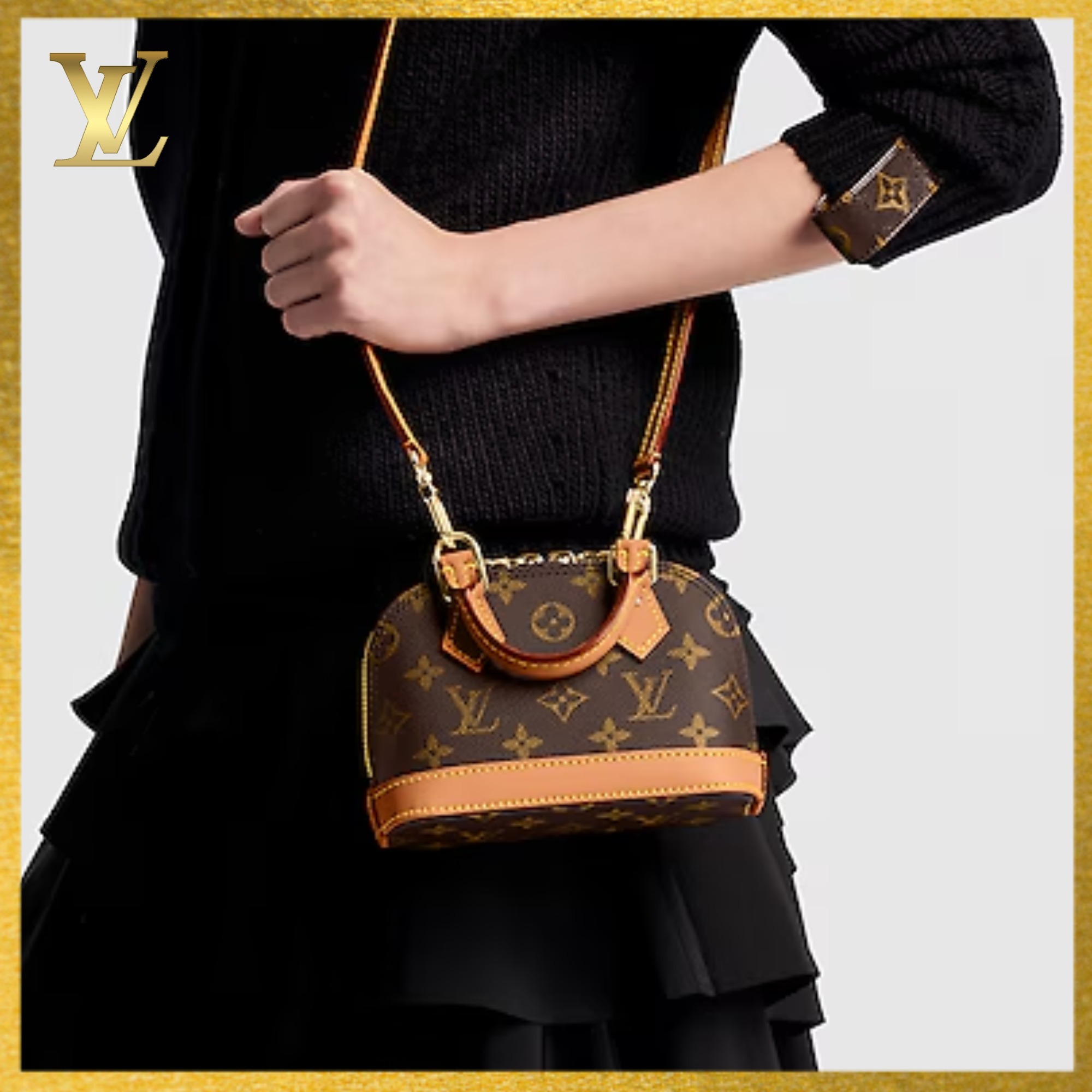 LOUIS VUITTON】モノグラム キャンバスのナノ アルマ☆ギフト (Louis