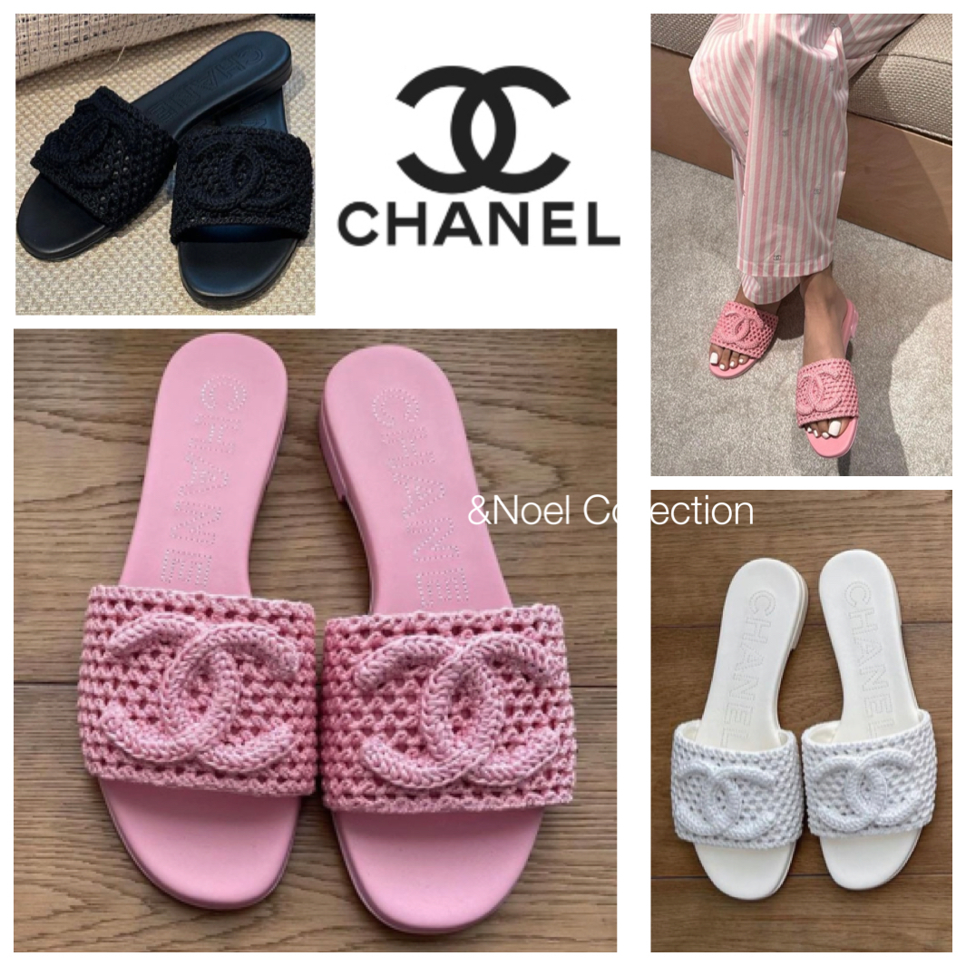 ココビーチ♡】CHANEL*かぎ編みミュール サンダル3色 (CHANEL