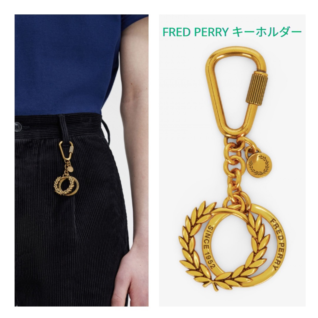 送料込【Fred Perry】ローレル リース キーリング (FRED PERRY/キー