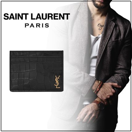 クロコダイル Saint Laurent(サンローラン) カードケース・名刺入れ