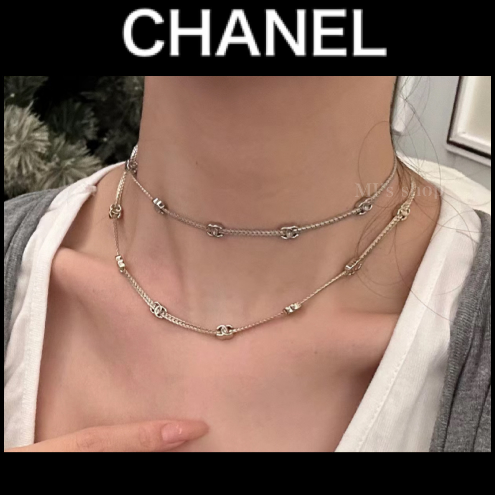24B/ミニロゴが可愛い♪】CHANEL チョーカー (CHANEL/ネックレス