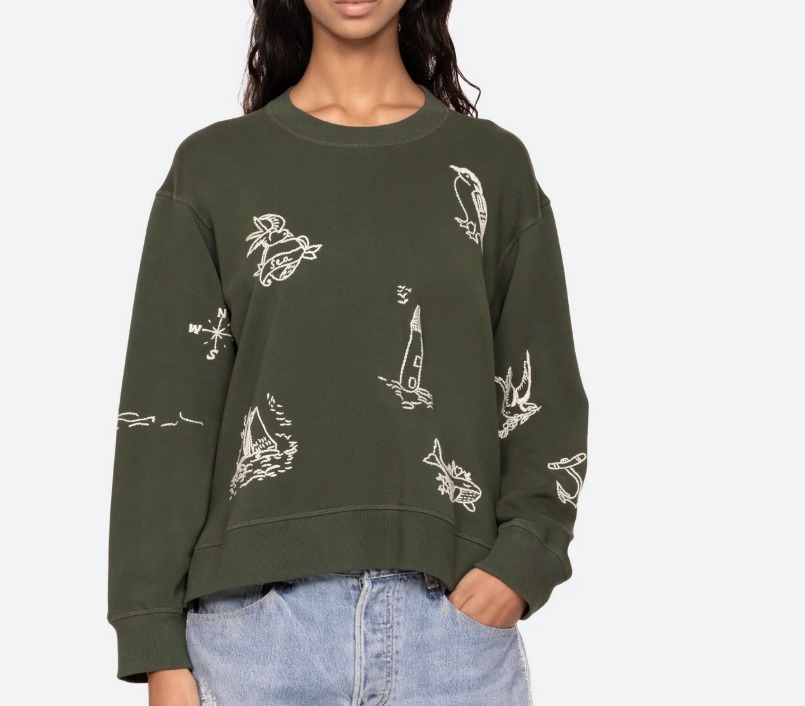 新着【Sea NEW YORK】刺繍がアクセント☆スウェットシャツ (Sea NEW