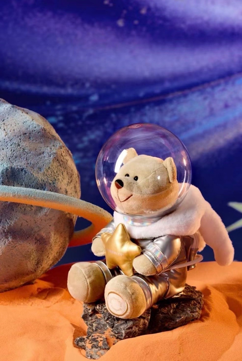 スターバックス海外2024十五夜宇宙飛行士のベアリスタぬいぐるみ