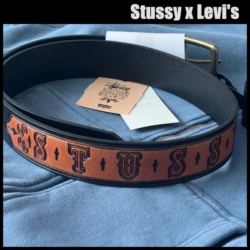 Stussy x Levi's Embossed ステューシー リーバイス ベルト (STUSSY