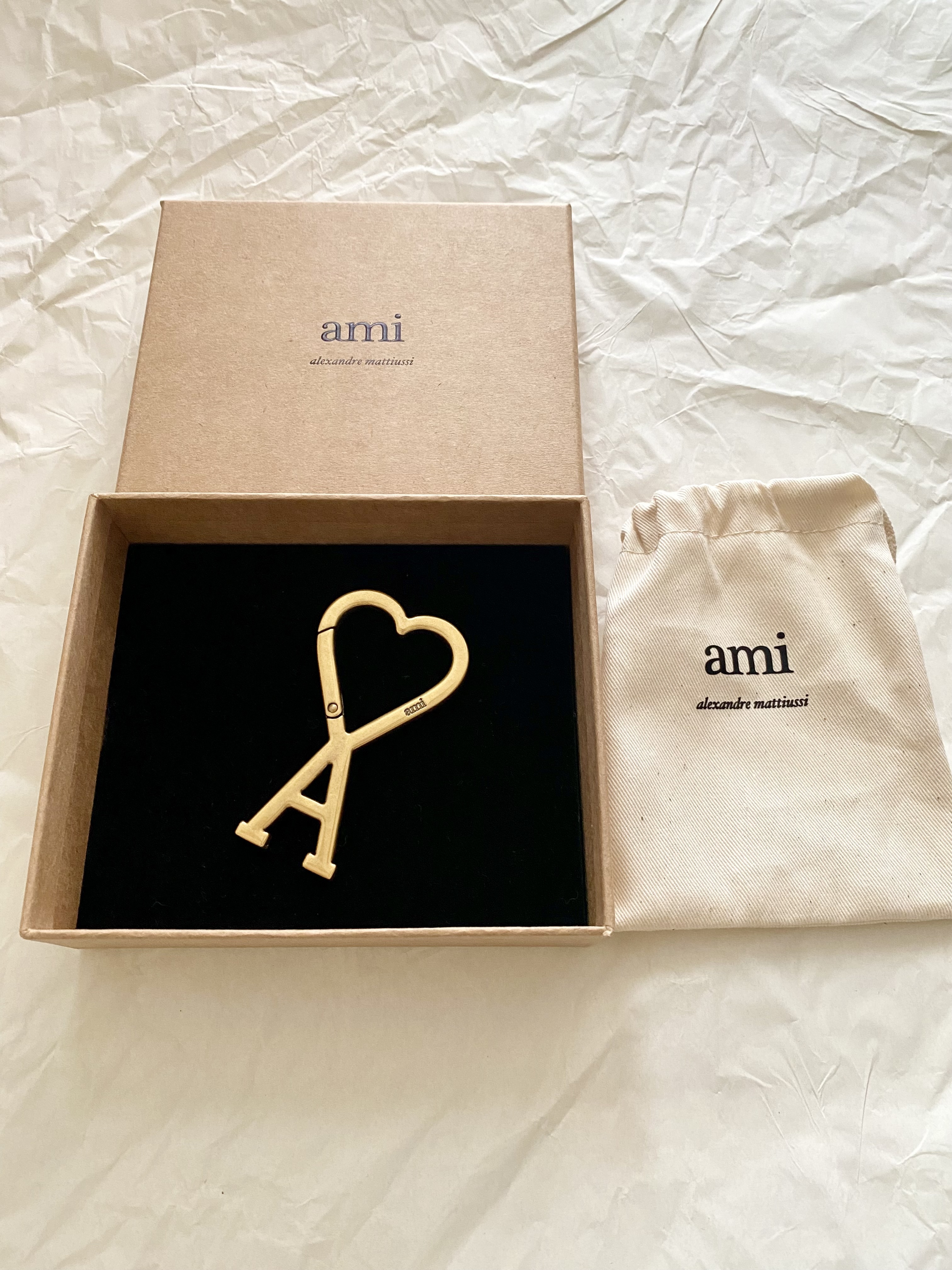 AMI Paris Ami de Coeur ハートロゴ フック キーリング (AMI PARIS