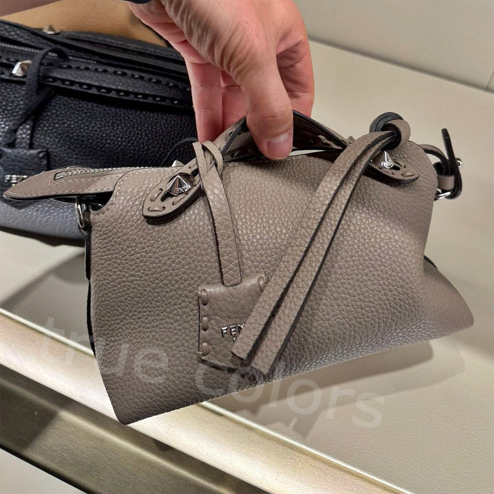 FENDI 24FW BY THE WAY レザー セレリア ミニ バッグ *DOVE GREY