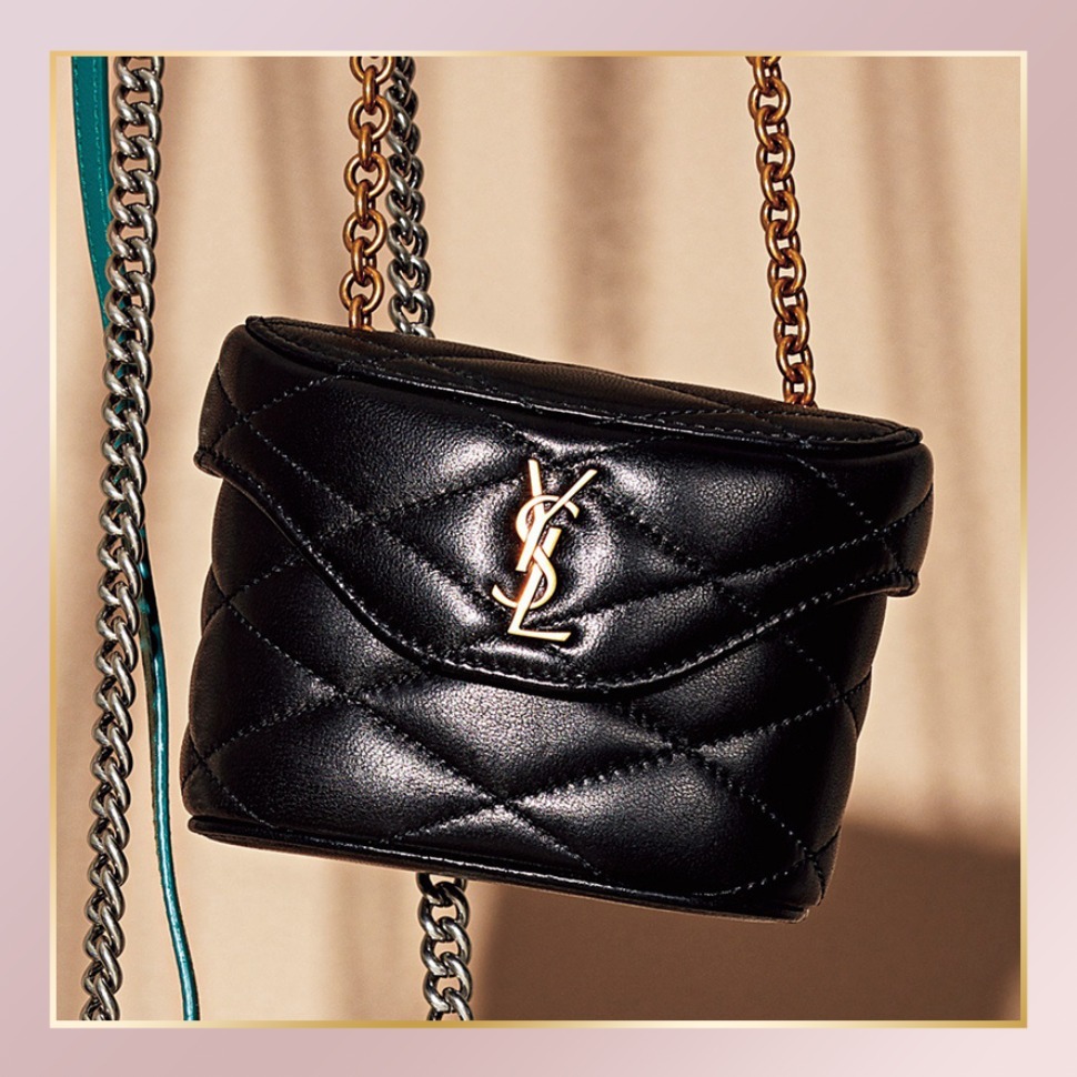 SAINT LAURENT】ジューン マイクロボックス ショルダーバッグ (Saint