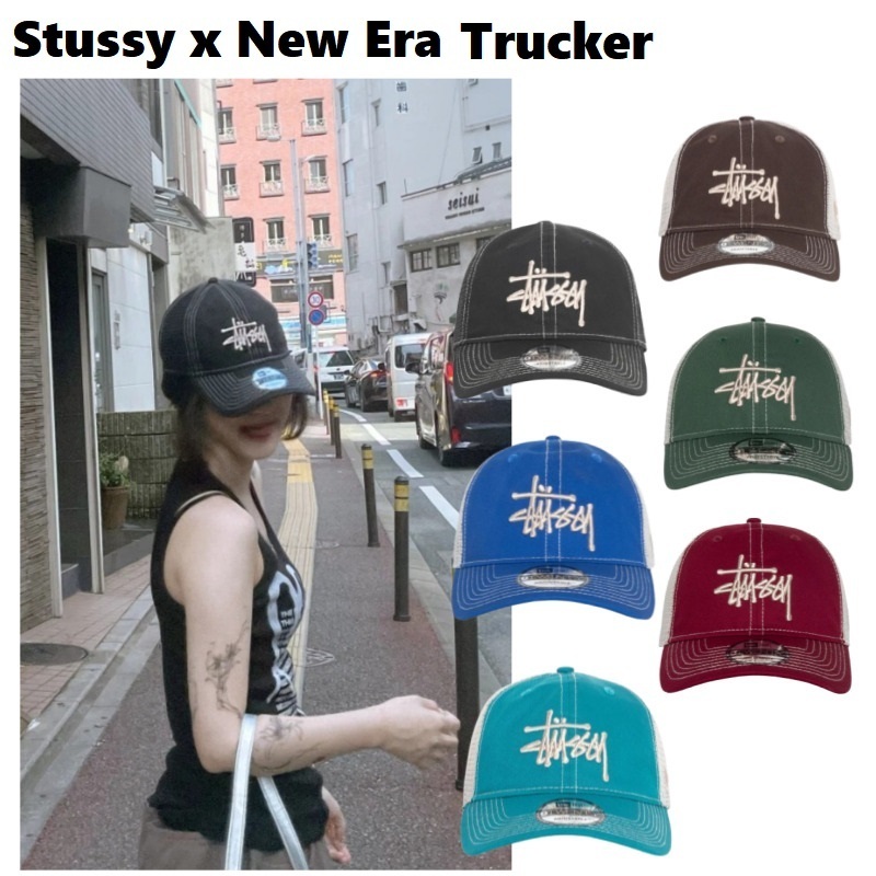 STUSSY x NEW ERA] 9TWENTY BASIC TRUCKER 男女兼用 (STUSSY/キャップ