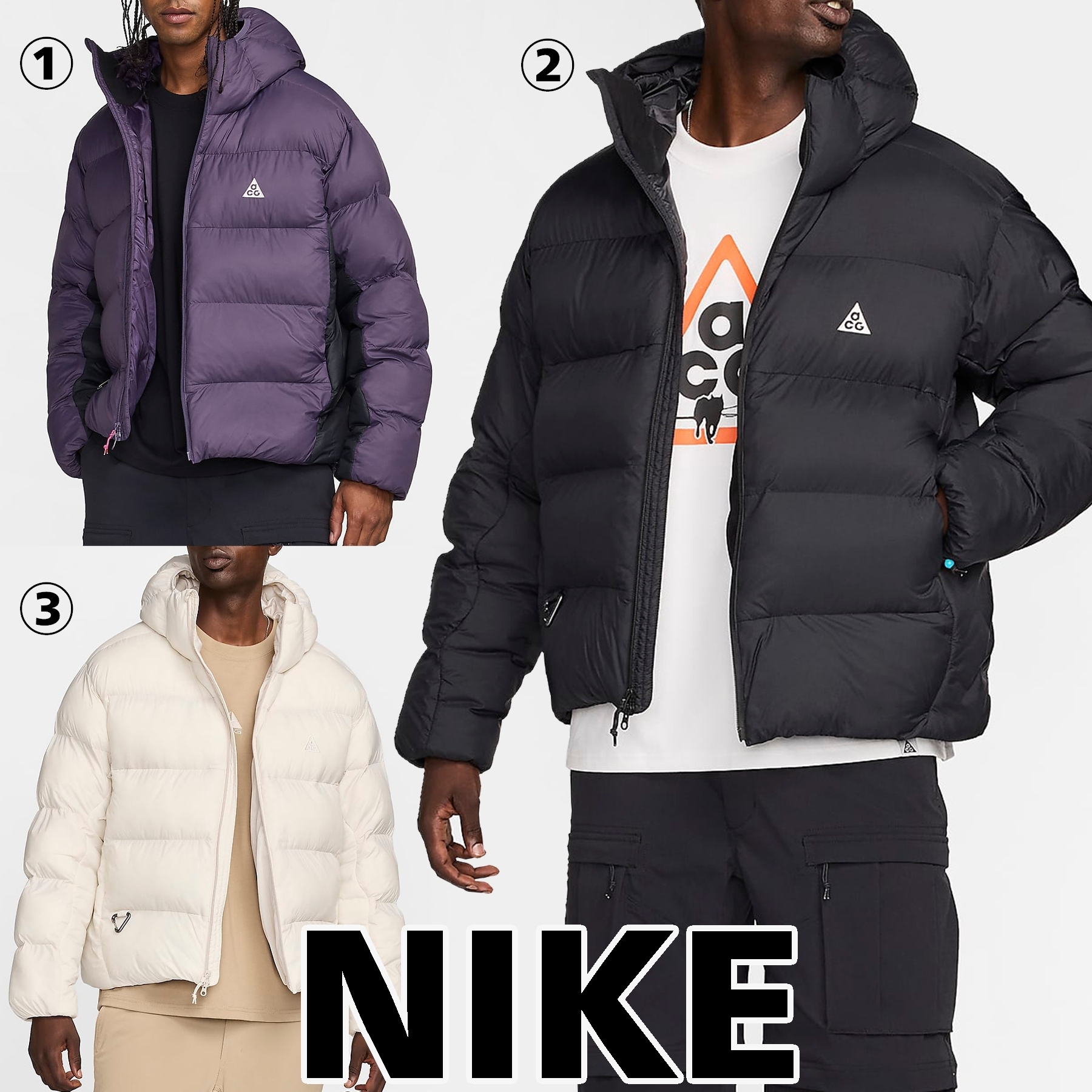 Nike】Lunar Lake PrimaLoft Therma-FIT Loose Hooded Jacket (Nike
