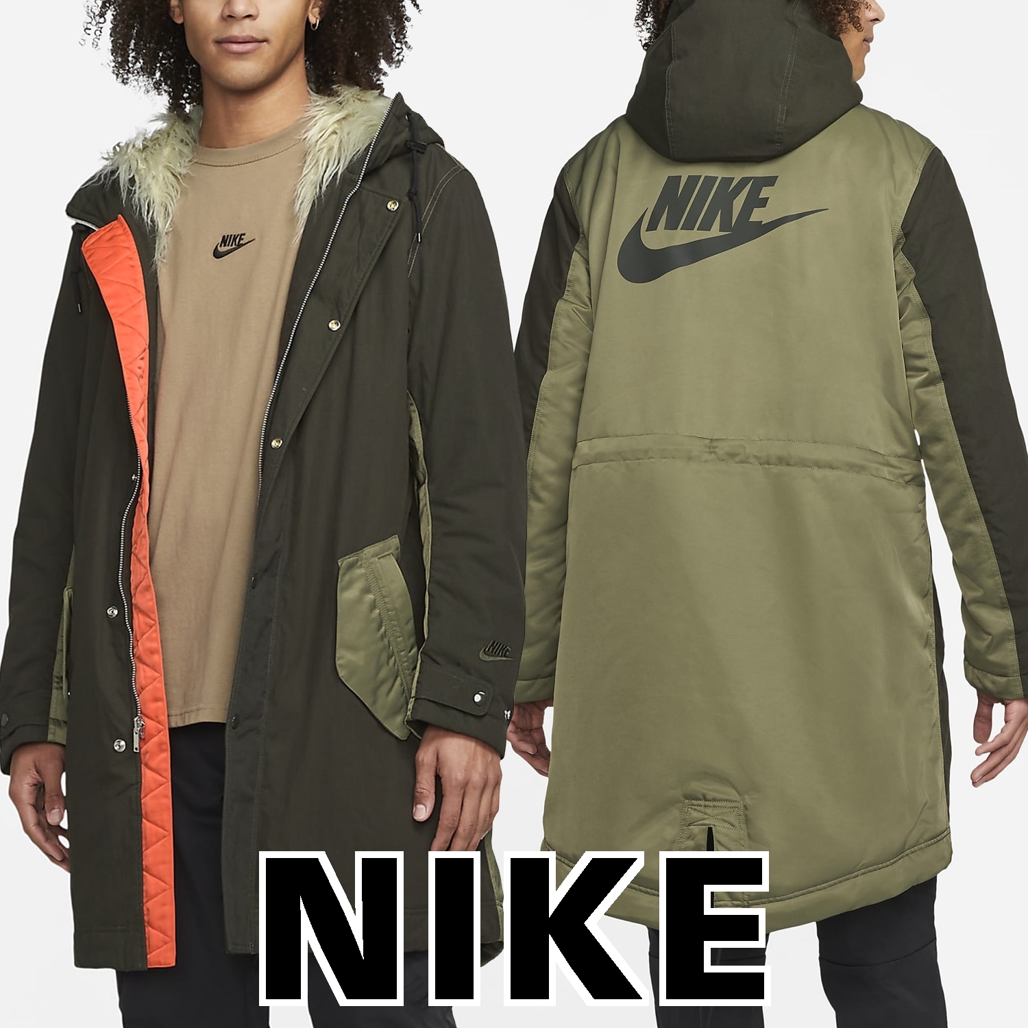 NIKE】Nike Sportswear Therma-FIT Men's White Space Parka (Nike