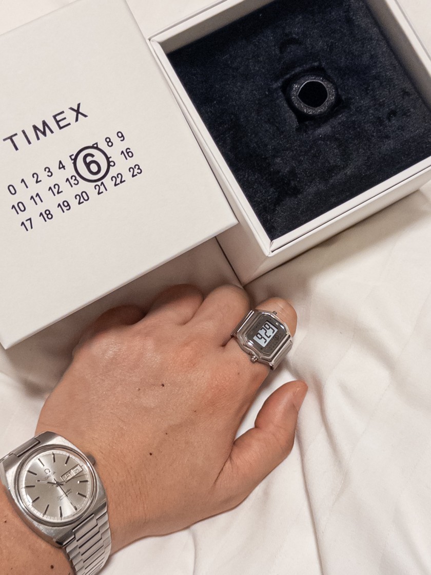 Timex x MM6 Maison Margiela】Ring Digital Watch Stainless (MM6