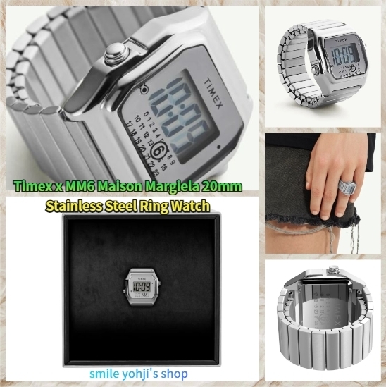 ☆入手困難☆Timex x MM6 20mm Stainless Steel Ring Watch (MM6
