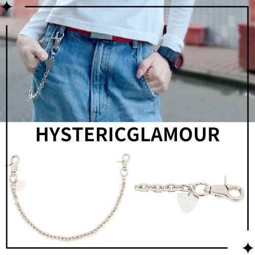 HYSTERIC GLAMOUR】WOMAN ON SKULL PICK ウォレットチェーン (HYSTERIC