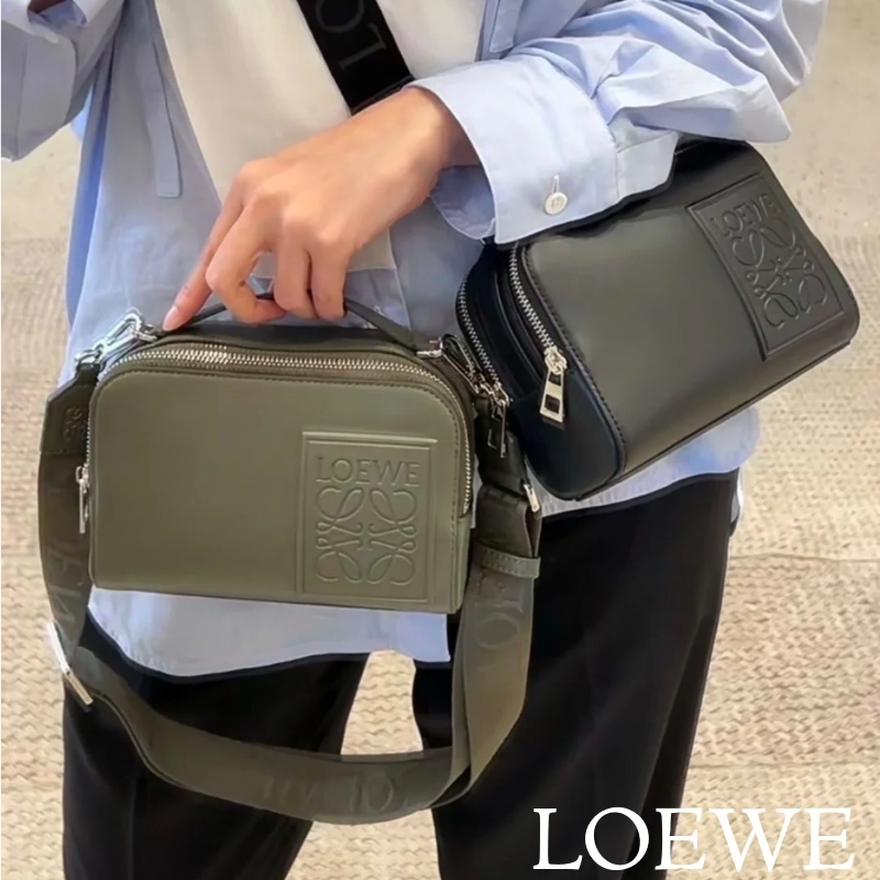 LOEWE ロエベ カメラ クロスボディバッグ ミニ サテンカーフ (LOEWE