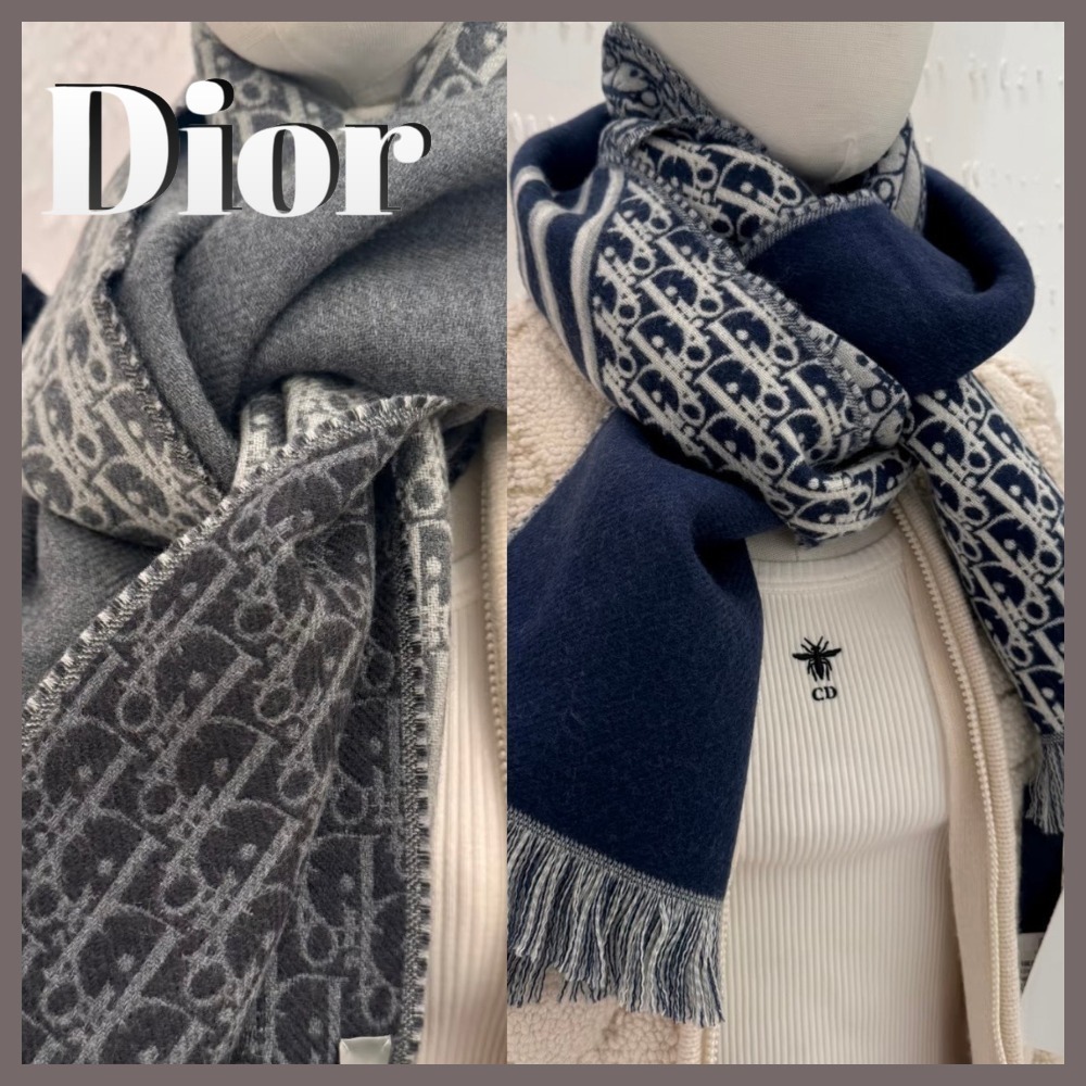 超貴重 Dior homme 同色マフラー・グローブセット 美品 タグ付き 超