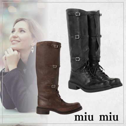 MiuMiu(ミュウミュウ) ロングブーツ(レディース) - ブランド通販のBUYMA