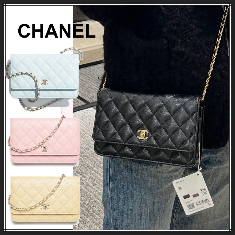 New定番【CHANEL】クラシック チェーンウォレット ターンロック