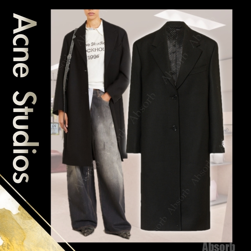 25SS NEW】Acne Studios / ウール シングルブレストコート (Acne