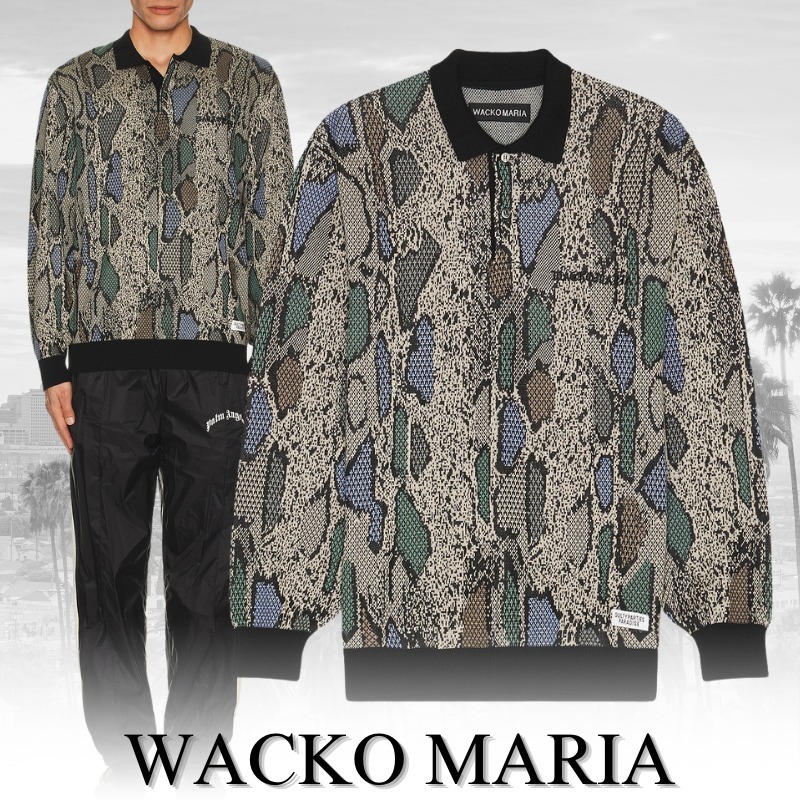 WACKO MARIA ワコマリア パイソン ニットポロシャツ (WACKO MARIA