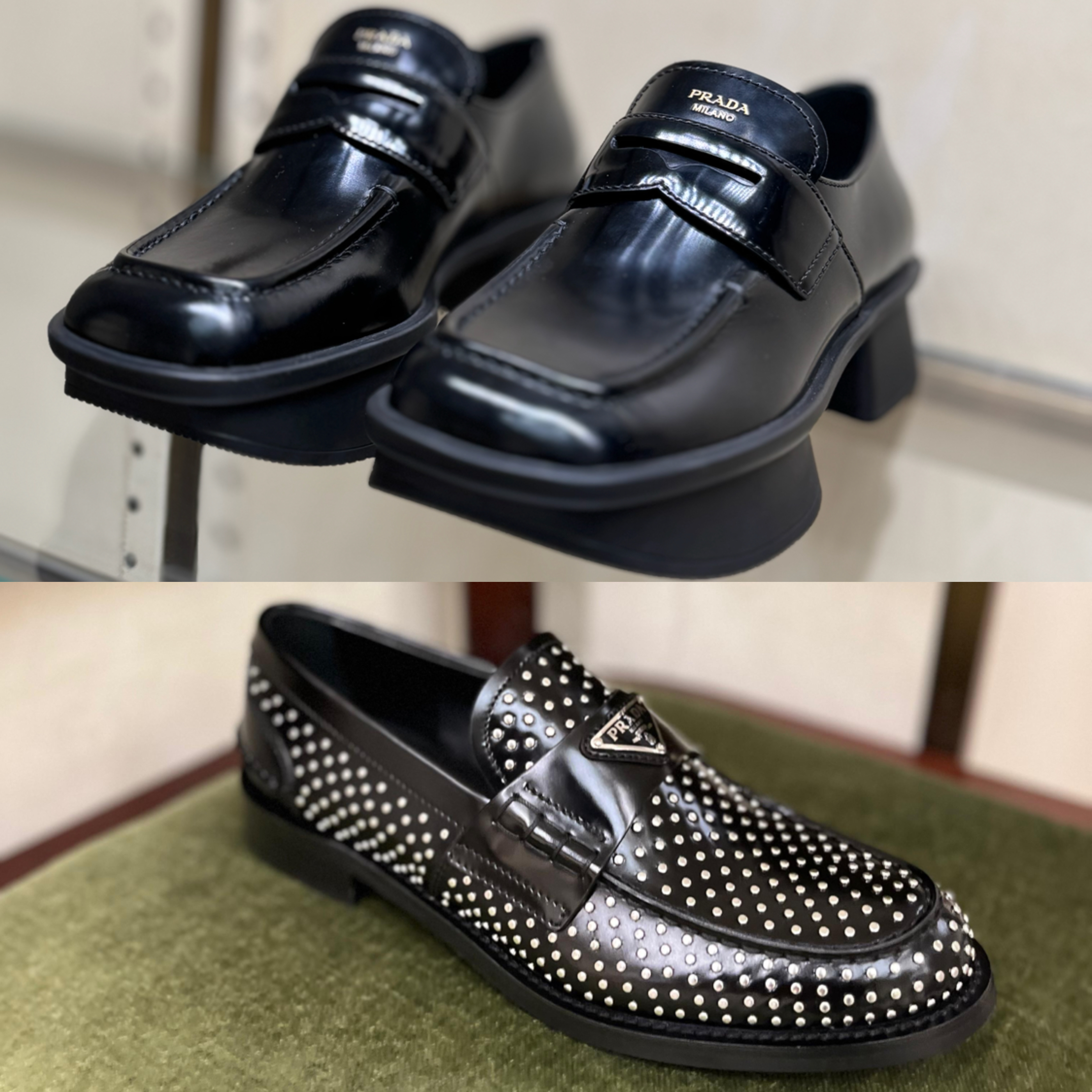 PRADA【入手困難】☆ブラッシュドレザー ローファー☆ 全色 (PRADA
