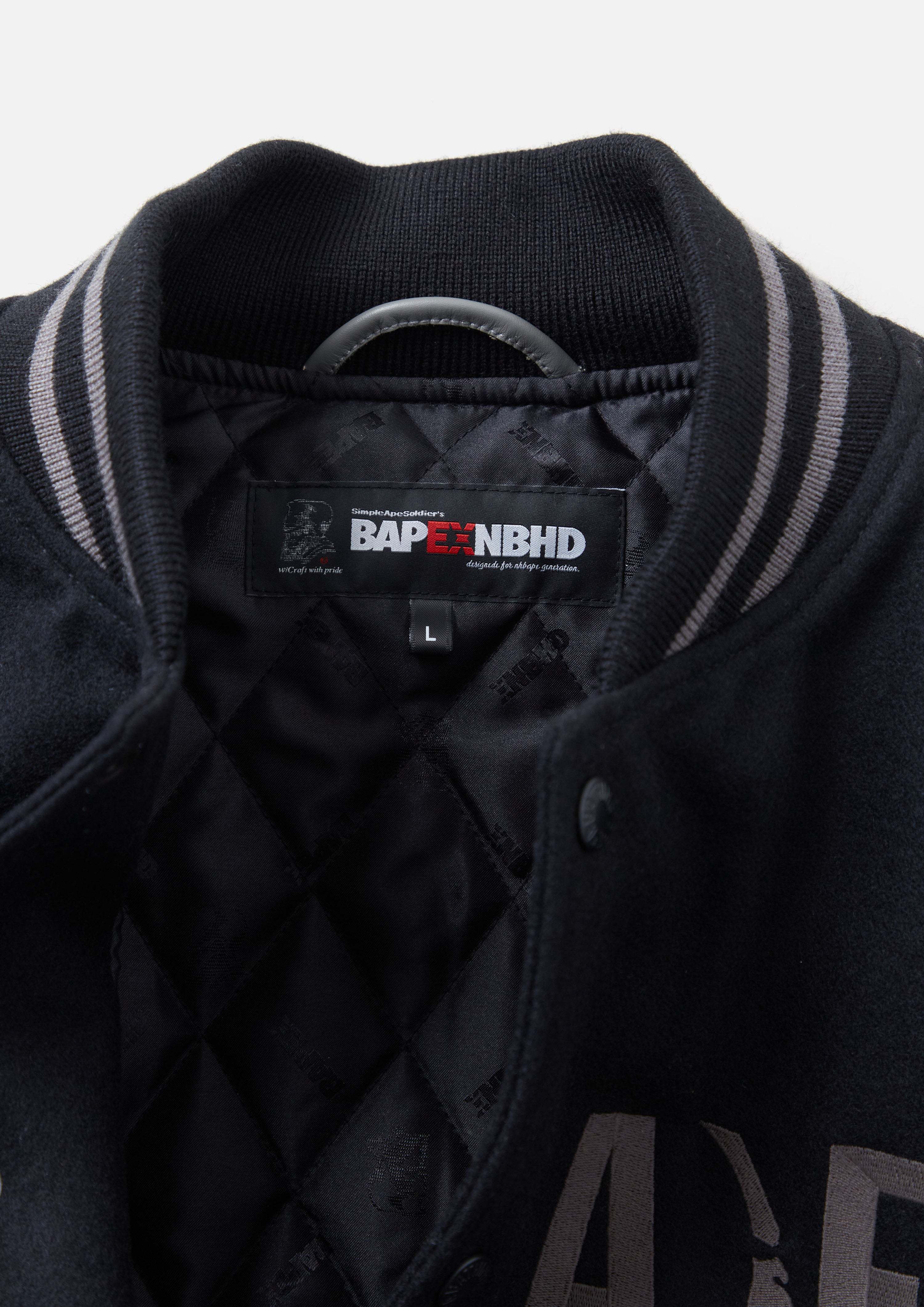 NEIGHBORHOOD】BAPE X NBHD - VARSITY JACKET_NH ver (Neighborhood