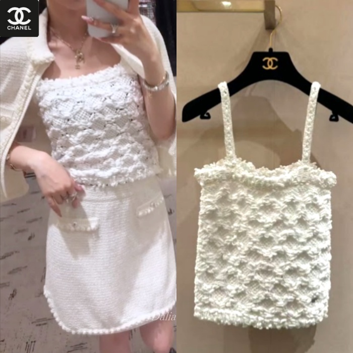 CHANEL ホワイトキャミソール サイズ36