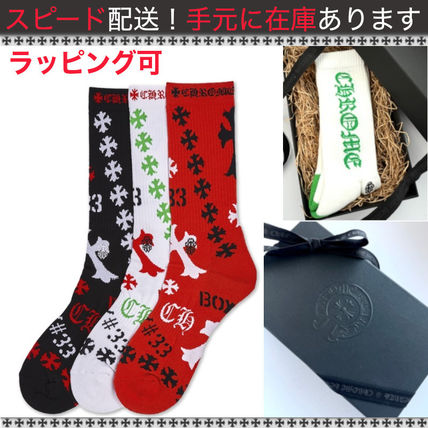 レッド（赤）系 CHROME HEARTS(クロムハーツ) 靴下・ソックス(メンズ
