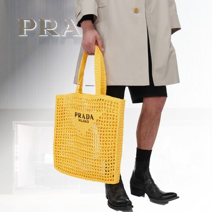 イエロー（黄色）系 PRADA(プラダ) トートバッグ(メンズ) - ブランド