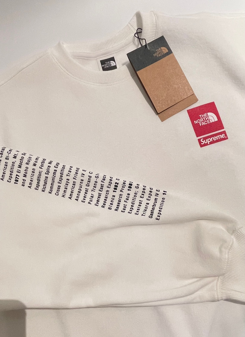 SUPREME x The North Face】 Crewneck White - 24SS (Supreme