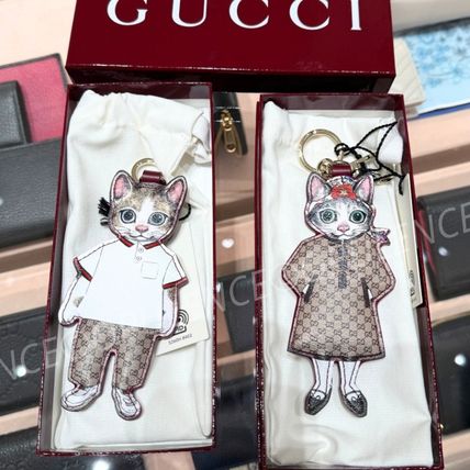 ブラウン（茶色）系 GUCCI(グッチ) キーホルダー・キーリング