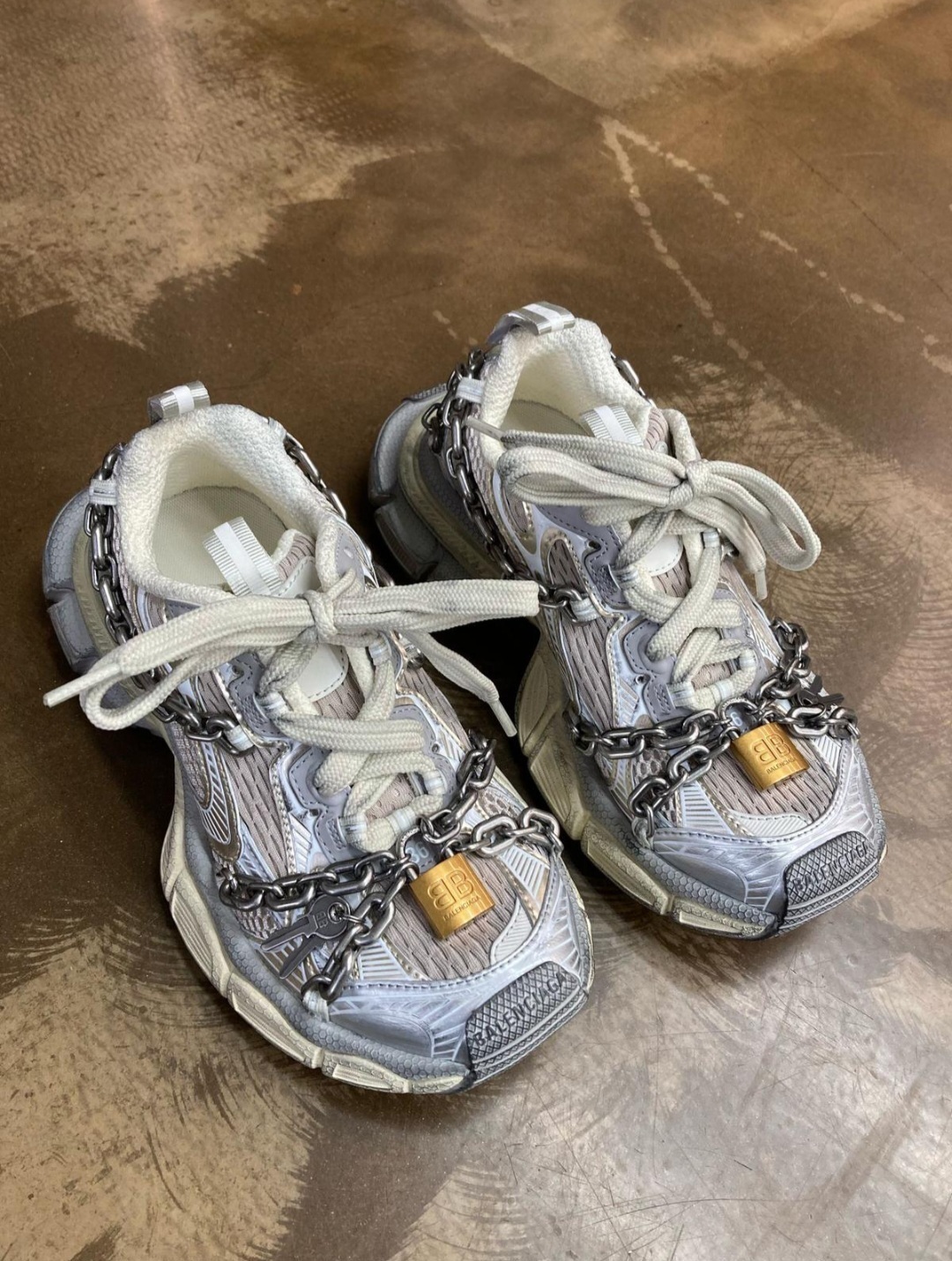 25SS】BALENCIAGA 3XL Chain スニーカー ロゴ BB ダッド (BALENCIAGA