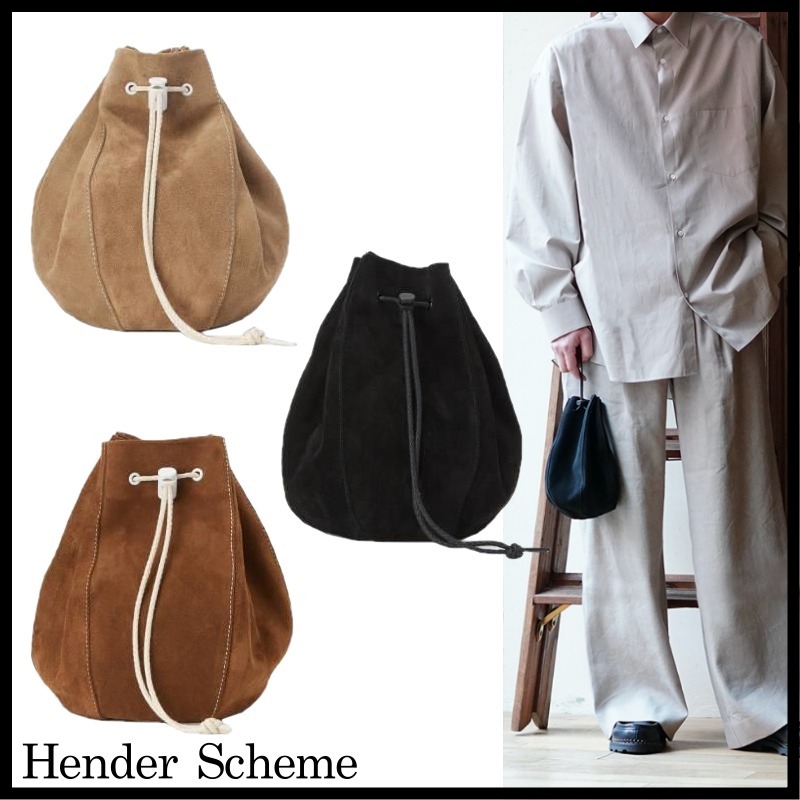 ◇Hender Scheme エンダースキーマ◇レザー 巾着バッグ kinchaku