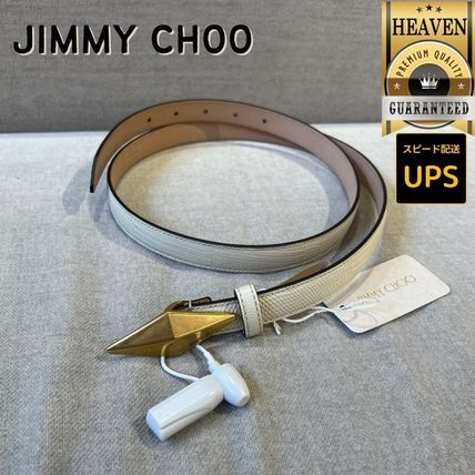 ホワイト（白）系 Jimmy Choo(ジミーチュウ) ベルト(レディース
