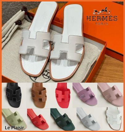 ピンク系 HERMES(エルメス) サンダル・ミュール(レディース