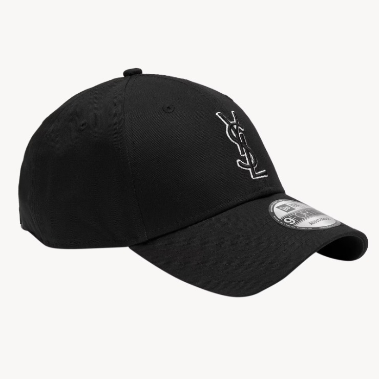 NEW ERA○サンローランコラボ○9FORTY YSLモノグラムキャップ (New Era