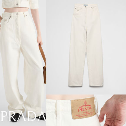 ホワイト（白）系 PRADA(プラダ) デニム・ジーパン(レディース) - 海外