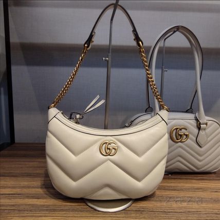 ホワイト（白）系 GUCCI(グッチ) ハンドバッグ(レディース) - ブランド