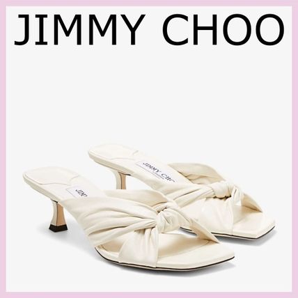 ホワイト（白）系 Jimmy Choo(ジミーチュウ) サンダル・ミュール